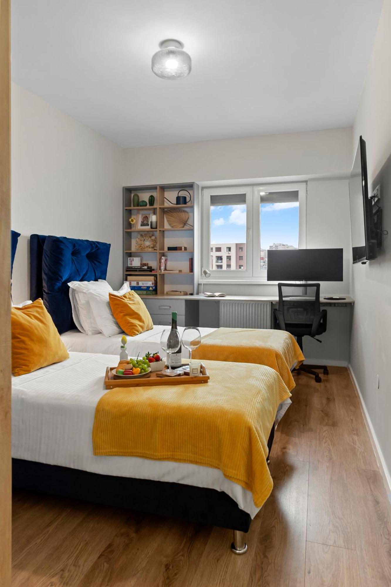 Mido Park Apartment With Private Parking & Self Check-In Bucureşti Eksteriør bilde